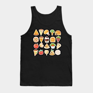 #7 Cute happy food sticker pack Tank Top